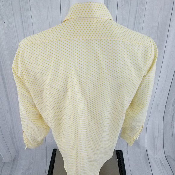 Vintage Permanent Press Shirt Polyester Disco Sz L - Picture 10 of 10